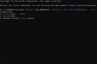 Image result for Clear SCCM Cache PowerShell