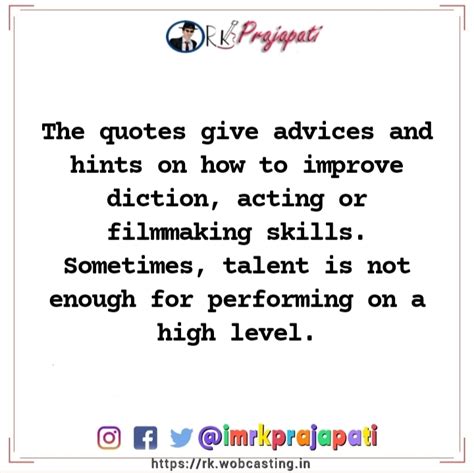 Acting tips for beginners at home - Top 2 Quotes