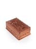 Engraved Walnut Jewelry Box | Artisanal Floral Design with Partitions ...