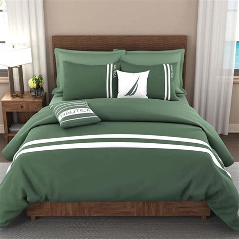 Buy NAUTICA Coastal Stripe Cotton 500TC 3Pcs Super King Bedsheet Set ...