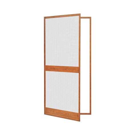 RK Ecran Mosquito Net Aluminium Left Opening Door in Teak Finish Fitted ...