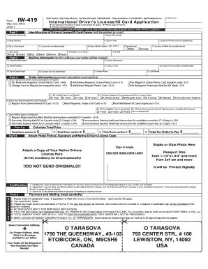 International Drivers License Application. ID Card Application.. If You ...