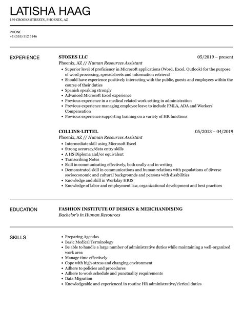 Human Resources Assistant Resume Samples | Velvet Jobs