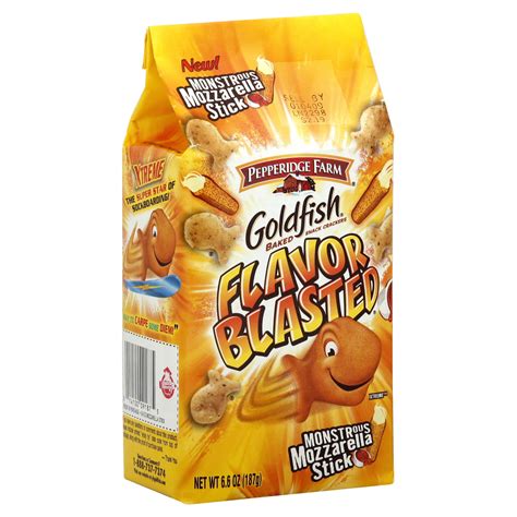 Goldfish Flavor Blasted Crackers, Baked Snack, Monstrous Mozzarella ...