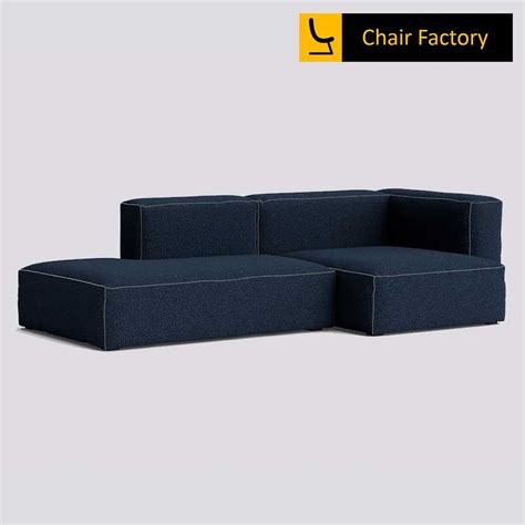 Verbel Bee Dark Blue 2 Seater LC3 L shape compact Sofa For Sitting Area ...