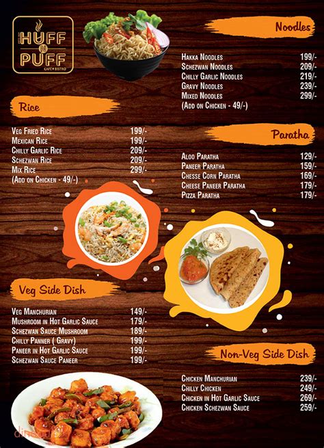 Menu of Huff N Puff, Phool Bagan, Kolkata | Dineout