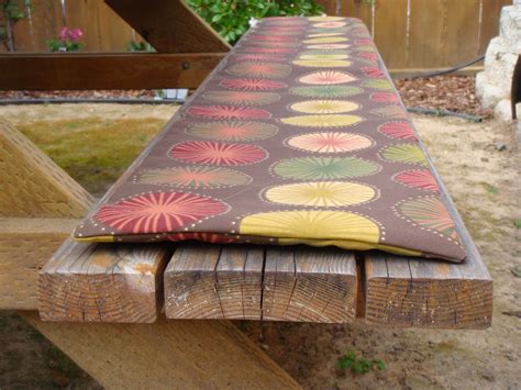 DIY Picnic Bench Seat Cover Tutorial | Diy picnic table covers, How to ...