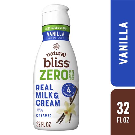Coffee Mate Natural Bliss, Sugar-Free French Vanilla, Dairy Coffee ...
