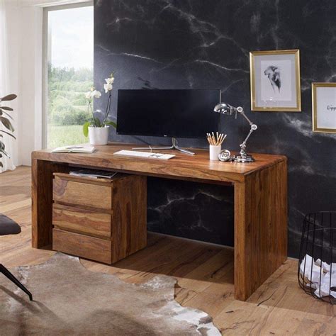 SR WOODKART Design Desk Large Solid Sheesham Wood Office Desk Computer ...