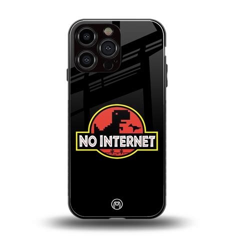 Jurassic Park No Internet Phone Cover for Iphone 15 Pro Max | Glass ...