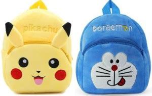 Flipkart.com | Tafali hub 2 Pack Of "DORAEMON & PIKACHU" School Bag For ...