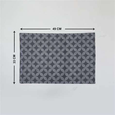 Buy Marshmallow Carbon Cotton Printed Placemat from Home Centre at just ...