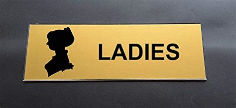 Buy SIGNOOGLE Ladies Restroom Toilet Washroom Trail Dressing Room ...