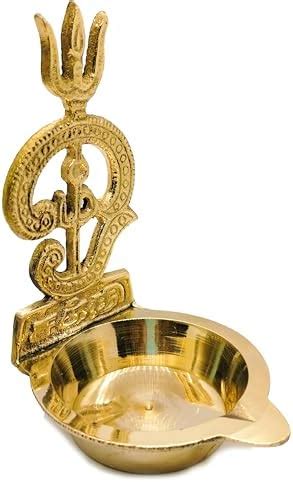 Buy MARUTHAPPAR om vilakku Soolam Diya | om sakthi vilakku in Brass ...