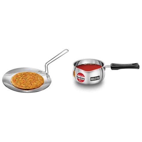 Buy Hawkins Tri-Ply Stainless Steel Induction Compatible Tava, 26 cm, 3 ...