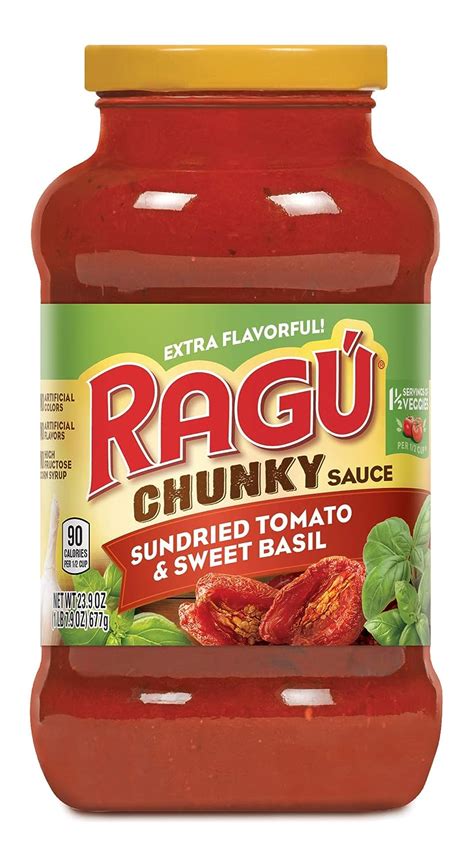 Ragu Sundried Tomato and Sweet Basil Pasta Sauce, 677g: Amazon.in ...
