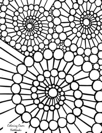 Coloring Cover Notebook (Tri-Pattern | Wide Ruled): Notebook for note ...