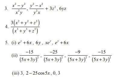 பயிற்சி 8.4 : பகுதி வகைக்கெழுக்கள் - கேள்விகளுக்கான பதில்கள், தீர்வுகள் ...