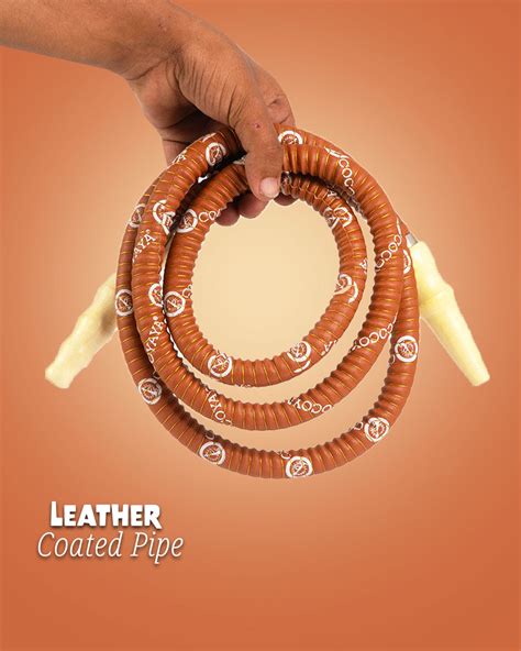 Buy COCOYAYA Basic Leather Coated Hookah Pipe - Dark Brown – shopdop.in