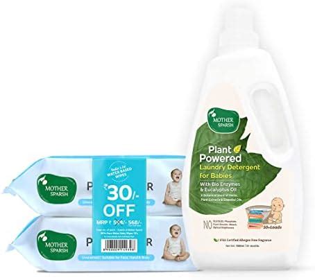 Mother Sparsh 99% Pure Water (Unscented) Baby Wipes- Super Thick I 72 ...