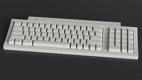 3D model Vintage Apple Keyboard II | 3D Molier International