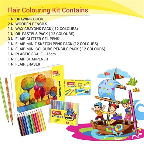 Flair Creative Series Coloring Kit - Where Every Smile Counts