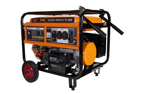 Generator 5.5KW Self Start Inbuilt Battery Wheels & Handles — Pilot Tools