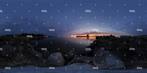 360° view of St Laurent River, Port St Francois - Alamy