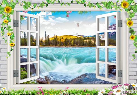 Germany Nature 3D Wall Poster Stickers for Living Hall, Kids/Play Room ...