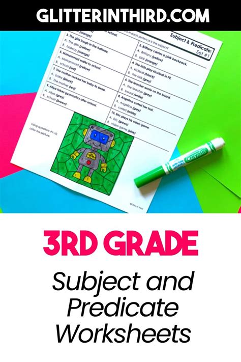 Image result for Subject Predicate 3rd Grade