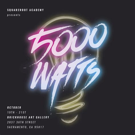 Square Root Academy Presents: 5000 Watts | StartupSac
