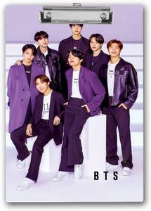 Flipkart.com | PARIVRIT "BTS Army" Wooden Clipboard |Cute Purple ...