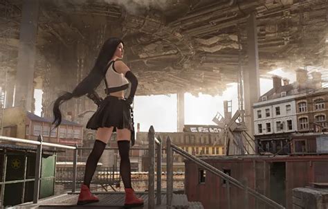 Download wallpaper final fantasy, tifa lockhart, cosplay, section style ...