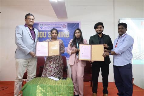 Memorandum of Understanding (MoU) signed svcpms - SVGI TRIUMPH