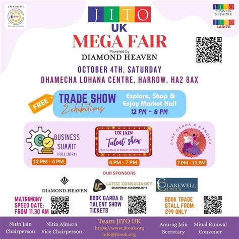 JITO UK MEGA FAIR 2025 — Powered by Diamond Heaven, Dhamecha Lohana ...