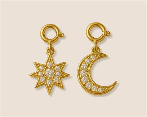 You’re My Moon & Stars Charms (Set of 2) – Vansh Diamonds