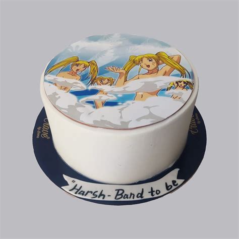 Naughty Print Cake - Vanilla Chocolate Chip with Angel Design – Crave ...