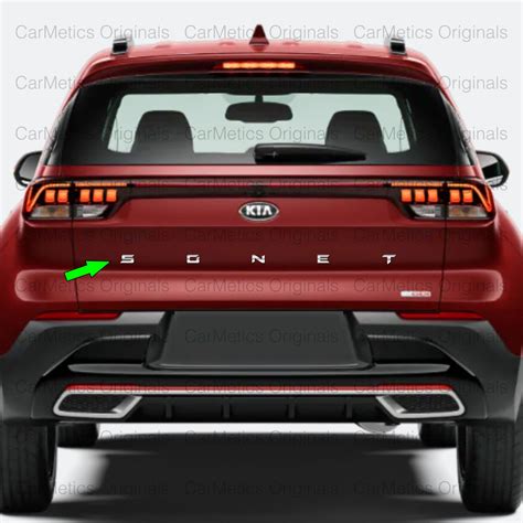 CarMetics SONET 3D Letters (3D Logo 3D Emblem for Kia SONET car ...