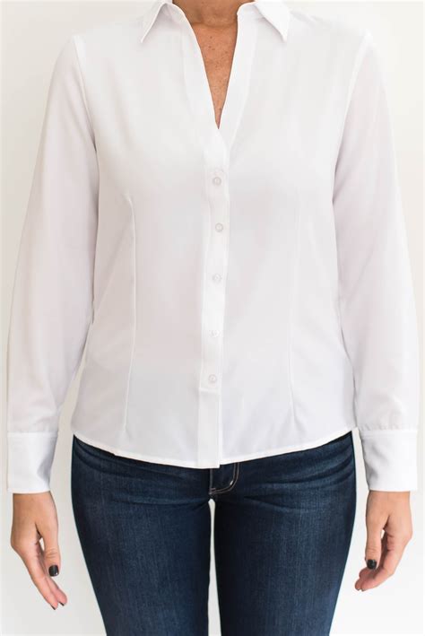 Long Sleeve White Blouse