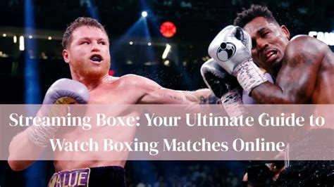 Image result for How to Watch Boxing