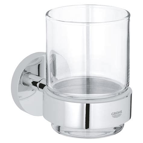 Essentials Crystal glass with holder | GROHE