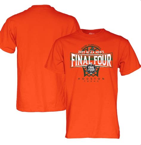 Miami Final Four gear: Get Hurricanes March Madness 2023 T-shirts ...