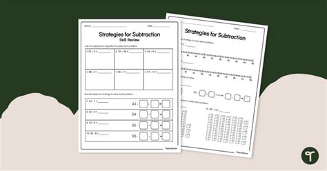 Image result for Split Strategy Subtraction Examples