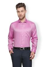 Buy Men Purple Solid Full Sleeves Formal Shirt Online - 278230 | Van Heusen