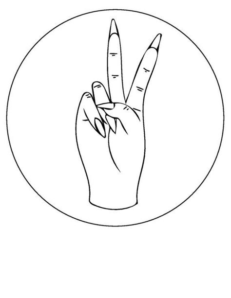 Image result for Peace Sign Drawing Tutorial