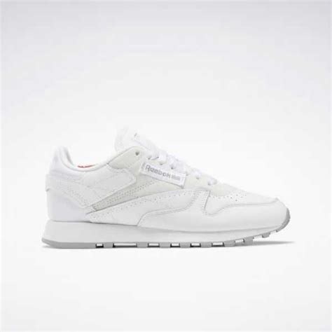 Reebok Classics Wholesale India - White / Grey Womens Classic Leather ...