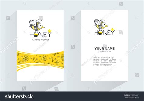 Honey Bee Business Card Template 的图像结果