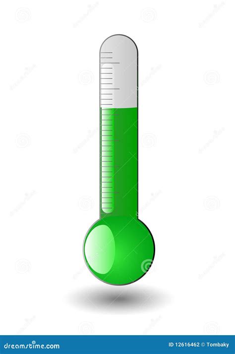 Green thermometer stock photo. Image of fever, environment - 12616462