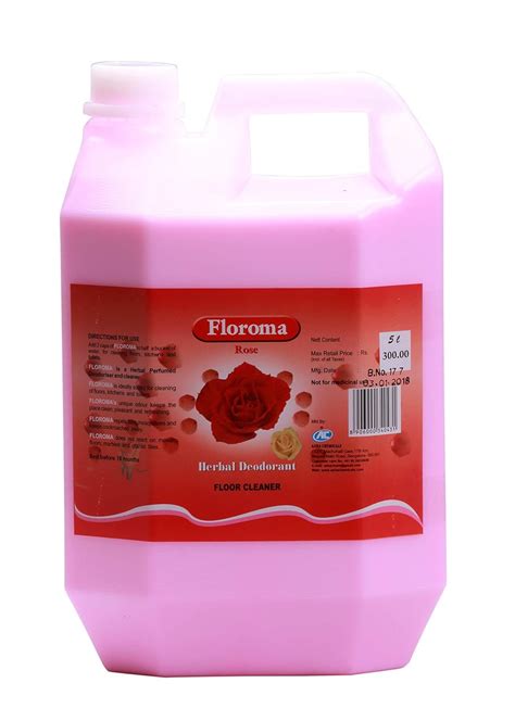 Floroma Deodorant Floor Cleaner Rose (5L, Herbal) : Amazon.in: Health ...