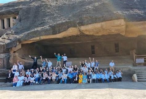 G20 Delegates Visit Kanheri Caves in Mumbai